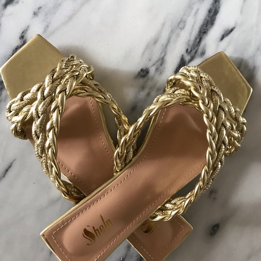 Gold Sandals - Picture 2 of 4